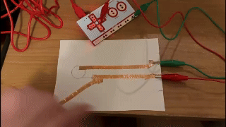 testing mkymky on project 1 circuits (copper tape)